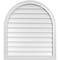Ekena Millwork Round Top Surface Mount PVC Gable Vent w/ 2"W x 1-1/2"P Brickmould Frame, 30"W x 34"H GVPRT30X3402SN - alternate 1